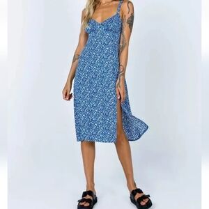 Princess Polly Georgia Floral Open Back Midi Dress